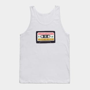 Old cassette tapes pattern Tank Top